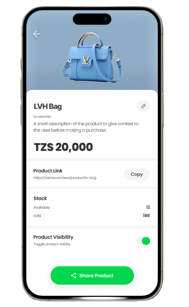 Payment interface showcase